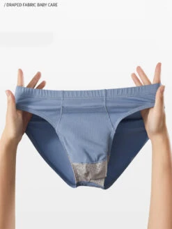 3 Pack Men's Sexy Mesh Breathable Gun Egg Separation Cotton Briefs(3 Pack Mens Sexy Mesh Breathable Gun Egg Separation Cotton Briefs)