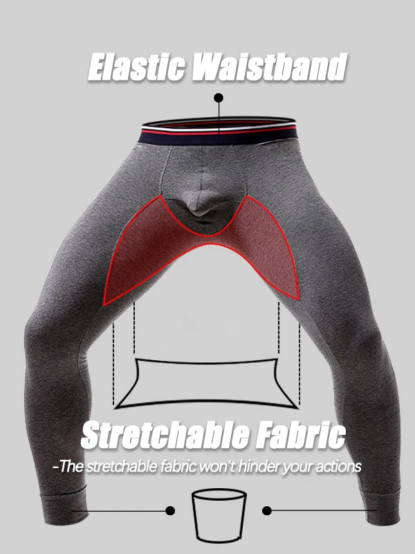 Plus Size Men's Cotton Separate Pouch Thermal Underwear(Plus Size Mens Cotton Separate Pouch Thermal Underwear) 4 Plus Size Men's Cotton Separate Pouch Thermal Underwear(Plus Size Mens Cotton Separate Pouch Thermal Underwear) - Image 4