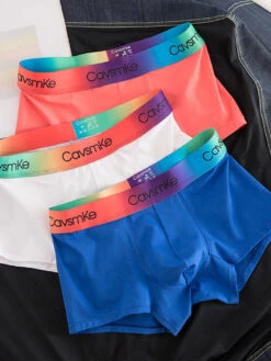 2 Pack Men's Cotton Sexy Antibacterial Rainbow Waistband Trunks(2 Pack Mens Cotton Sexy Antibacterial Rainbow Trunks) 30 2 Pack Men's Cotton Sexy Antibacterial Rainbow Waistband Trunks(2 Pack Mens Cotton Sexy Antibacterial Rainbow Trunks) -Mr Saker 60cbbbf85da236c8278e927b9437174e