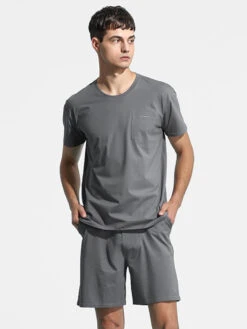 Men's Loungewear Cotton Sleep Shorts(Mens Loungewear Cotton Sleep Shorts) -Mr Saker 6222 21