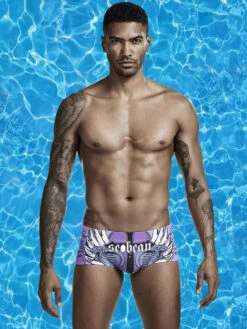 Colorful Quick Dry Swimming Briefs For Men(Colorful Quick Dry Swimming Briefs For Men)