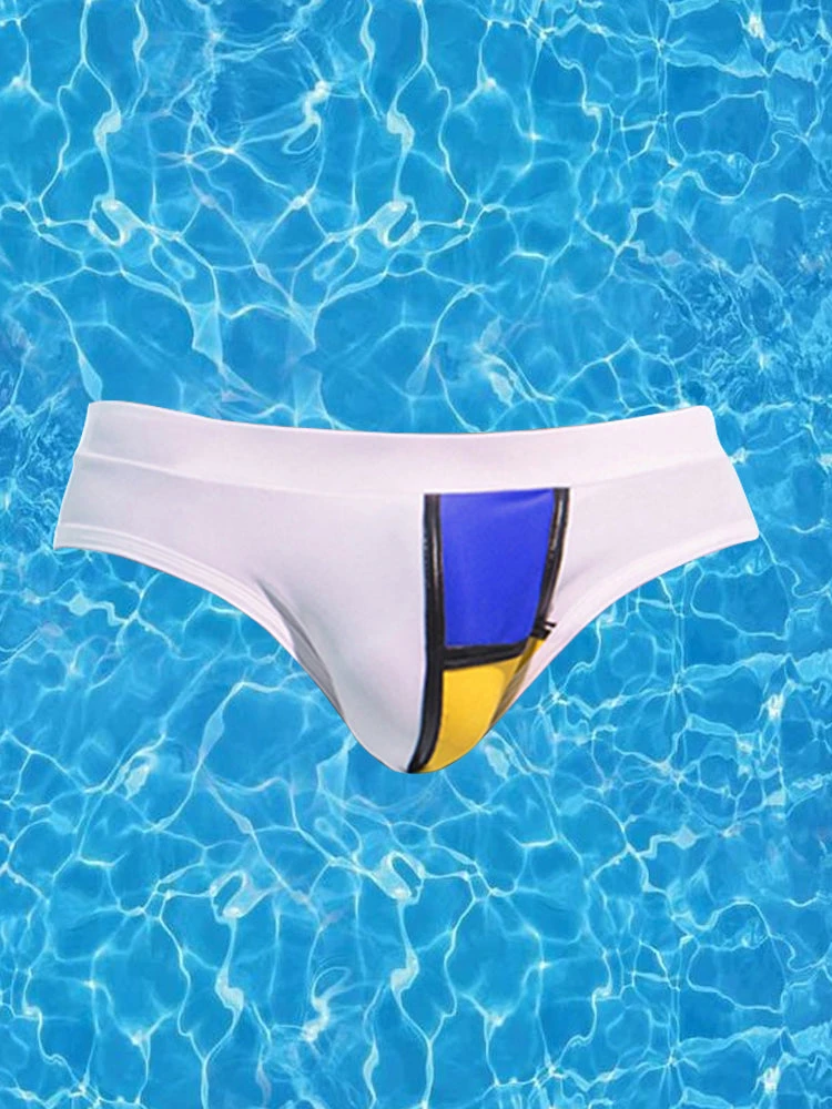 Sporty Contrast Padded Swim Briefs(Sporty Contrast Padded Swim Briefs) 1 Sporty Contrast Padded Swim Briefs(Sporty Contrast Padded Swim Briefs)
