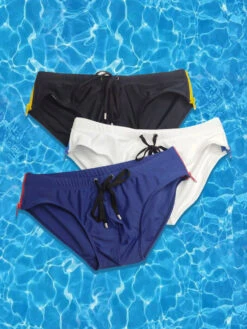 Men's Sexy Bikini Mesh Linning Swim Briefs(Mens Sexy Bikini Mesh Linning Swim Briefs)