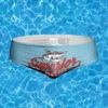 Men's Shark Printed Swimming Trunks(Mens Shark Printed Swimming Trunks)