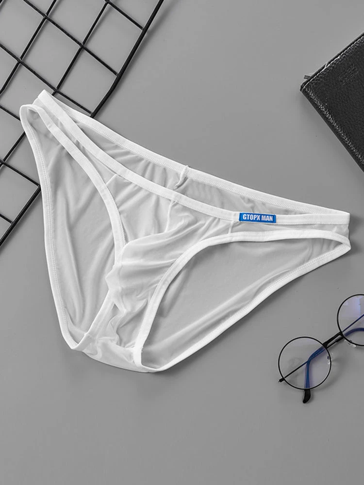 2 Pack Men's Thin Ice Silk Face Mask Fabric U-Convex Sexy Semi-Transparent Bikini(2 Pack Mens Thin Ice Silk Face Mask Fabric U Convex Sexy Semi Transparent Bikini) 1 2 Pack Men's Thin Ice Silk Face Mask Fabric U-Convex Sexy Semi-Transparent Bikini(2 Pack Mens Thin Ice Silk Face Mask Fabric U Convex Sexy Semi Transparent Bikini)