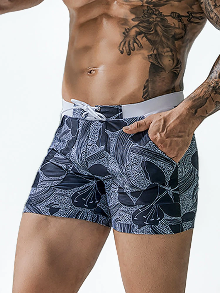 Men Sexy Floral Print Swim Trunks(Men Sexy Floral Print Swim Trunks) 1 Men Sexy Floral Print Swim Trunks(Men Sexy Floral Print Swim Trunks)