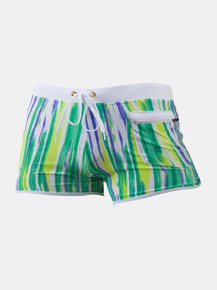 Mens Striped Quick Dry Lining Swim Trunks(Mens Striped Quick Dry Lining Swim Trunks) 14 Mens Striped Quick Dry Lining Swim Trunks(Mens Striped Quick Dry Lining Swim Trunks) - Image 14