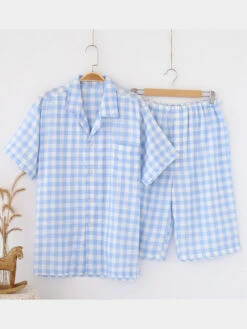 Men's 100% Cotton Woven Short Sleepwear Pajama Set(Mens 100 Cotton Woven Short Sleepwear Pajama Set) 19 Men's 100% Cotton Woven Short Sleepwear Pajama Set(Mens 100 Cotton Woven Short Sleepwear Pajama Set) -Mr Saker 6843f663219349463fbdca763ab488fc
