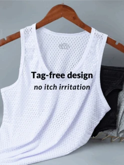 Men's Mesh Ice Silk Sleeveless Tank Top(Summer Cool Down Mens Tanks Shorts Set) -Mr Saker 6 cd69e47c 8f10 4ea1 b99a 016e356b9670