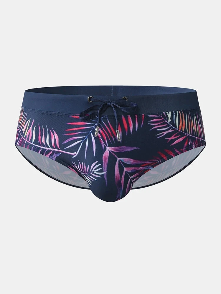 Men Leaf Printed Breathable Swim Briefs(Men Leaf Printed Breathable Swim Briefs) 9 Men Leaf Printed Breathable Swim Briefs(Men Leaf Printed Breathable Swim Briefs) - Image 9