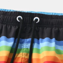 Men Colorblock Stripe Shorts Drawstring Shorts(Men Colorblock Stripe Shorts Drawstring Shorts) -Mr Saker 6d999e734268e511cbbff60aa0824fb6