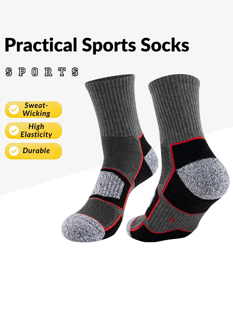 4 Pack Mid-Crew Thick Cushioned Sports Socks(4 Pack Mid Crew Thick Cushioned Sports Socks) 3 4 Pack Mid-Crew Thick Cushioned Sports Socks(4 Pack Mid Crew Thick Cushioned Sports Socks) - Image 3