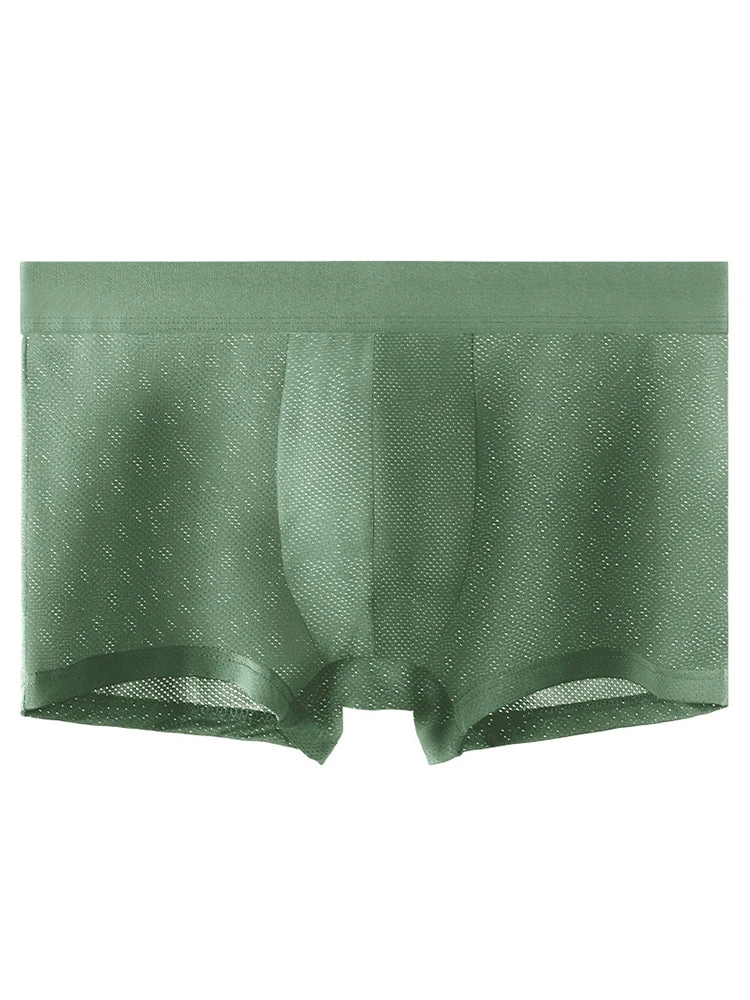 4 Pack Men's Thin Ultra Breathable Mesh Trunks(4 Pack Mens Thin Ultra Breathable Mesh Underwear Trunks Mrsaker) 16 4 Pack Men's Thin Ultra Breathable Mesh Trunks(4 Pack Mens Thin Ultra Breathable Mesh Underwear Trunks Mrsaker) - Image 16