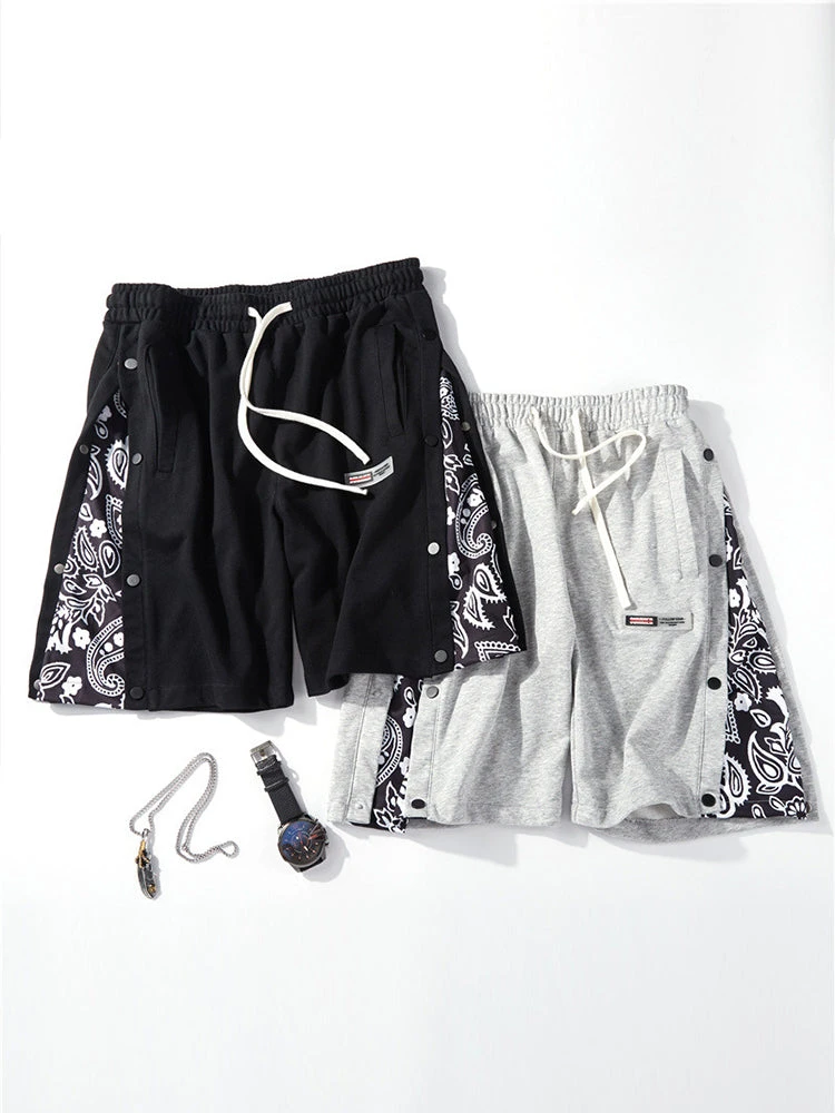 Mens Pattern Patchwork Elastic Active Athletic Shorts(Mens Pattern Patchwork Elastic Active Athletic Shorts) 8 Mens Pattern Patchwork Elastic Active Athletic Shorts(Mens Pattern Patchwork Elastic Active Athletic Shorts) - Image 8