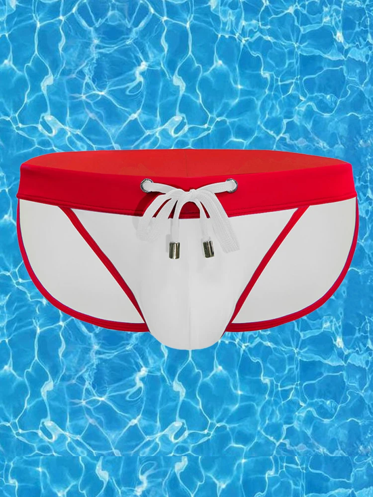 Men's Dual-Tone Swim Briefs With Removable Padding(Mens Dual Tone Swim Briefs With Removable Padding) 1 Men's Dual-Tone Swim Briefs With Removable Padding(Mens Dual Tone Swim Briefs With Removable Padding)