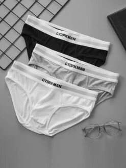 2-Pack Men's Threaded Design Breathable Comfort Low-Rise Thin U-convex Briefs(Mens Threaded Design Breathable Comfort Low Rise Thin U Convex Briefs) -Mr Saker 777a48fe9c9b3cc1a5e138f46a6863f7