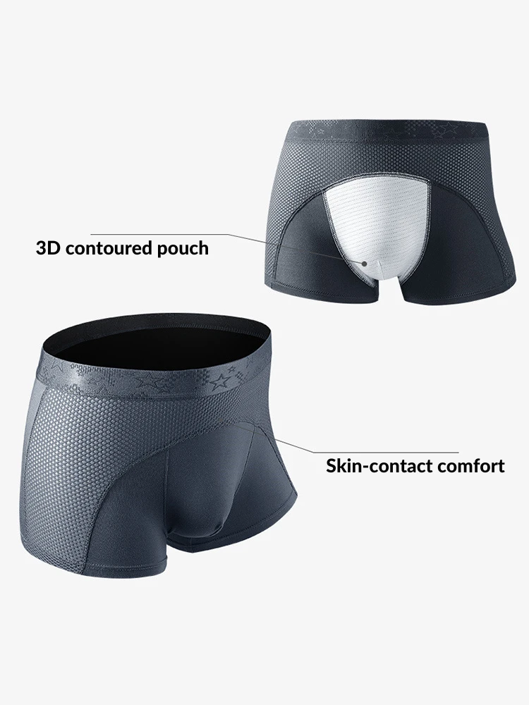 3 Pack Men's Ice Silk Sports Breathable Boxer Briefs(3 Pack Mens Ice Silk Sports Breathable Boxer Briefs) 16 3 Pack Men's Ice Silk Sports Breathable Boxer Briefs(3 Pack Mens Ice Silk Sports Breathable Boxer Briefs) - Image 16