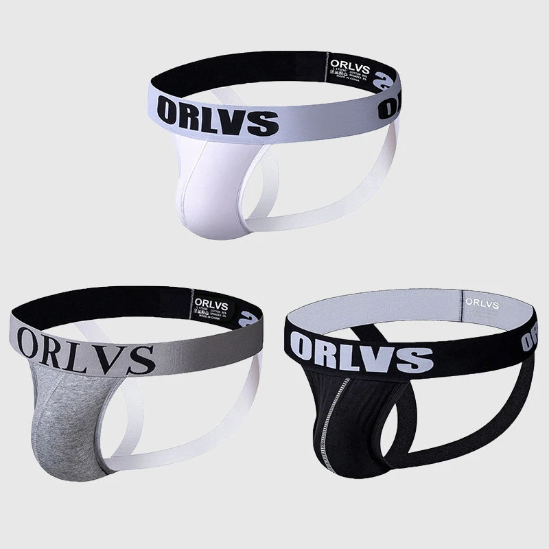 3 Pack Men's Underwear Jockstrap Athletic Support Pouch Briefs(Mens Sexy Cotton Patchwork Briefs 1) 3 3 Pack Men's Underwear Jockstrap Athletic Support Pouch Briefs(Mens Sexy Cotton Patchwork Briefs 1) - Image 3