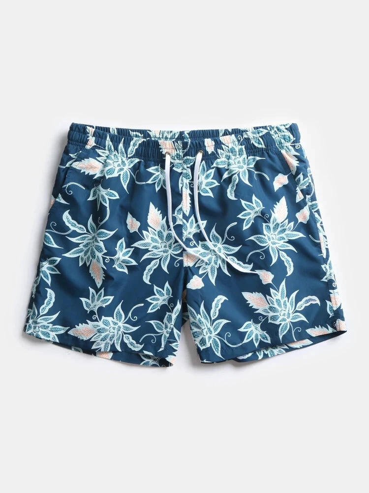 Mens Quick Drying Floral Printed Beach Board Shorts(Mens Quick Drying Floral Printed Beach Board Shorts) 10 Mens Quick Drying Floral Printed Beach Board Shorts(Mens Quick Drying Floral Printed Beach Board Shorts) - Image 10