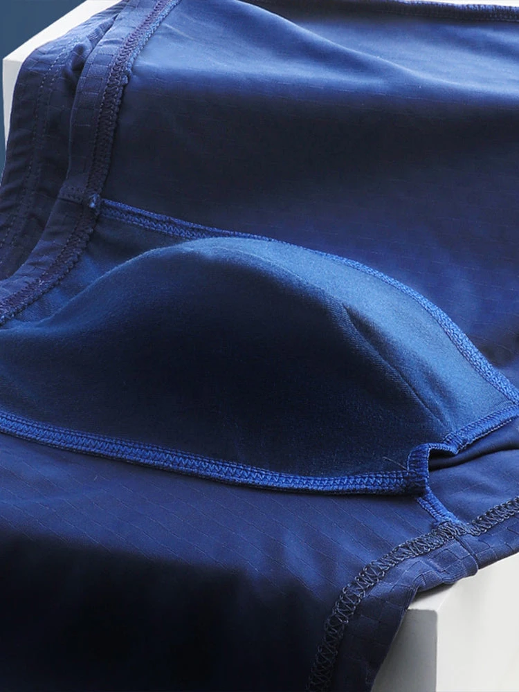 2 Pack Breathable Grid Ice Silk Men's Underwear(2 Pack Breathable Grid Ice Silk Mens Underwear) 12 2 Pack Breathable Grid Ice Silk Men's Underwear(2 Pack Breathable Grid Ice Silk Mens Underwear) - Image 12