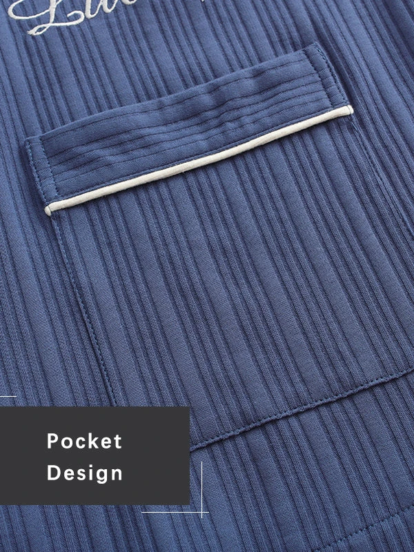 Men's Cotton Knit Classic Pajamas Set(Mens Cotton Knit Classic Pajamas Set) 5 Men's Cotton Knit Classic Pajamas Set(Mens Cotton Knit Classic Pajamas Set) - Image 5