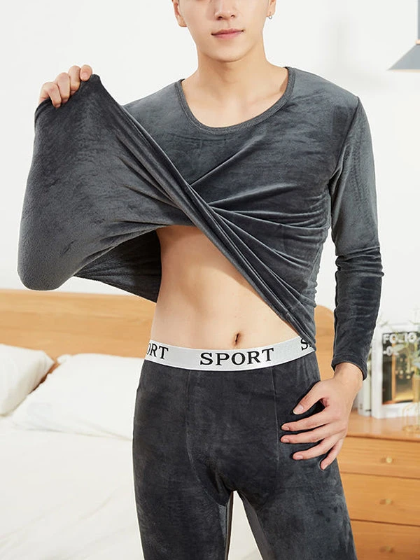 Double Heavyweight Fleece Thermal Underwear Set(Double Heavyweight Fleece Thermal Underwear Set) 12 Double Heavyweight Fleece Thermal Underwear Set(Double Heavyweight Fleece Thermal Underwear Set) - Image 12