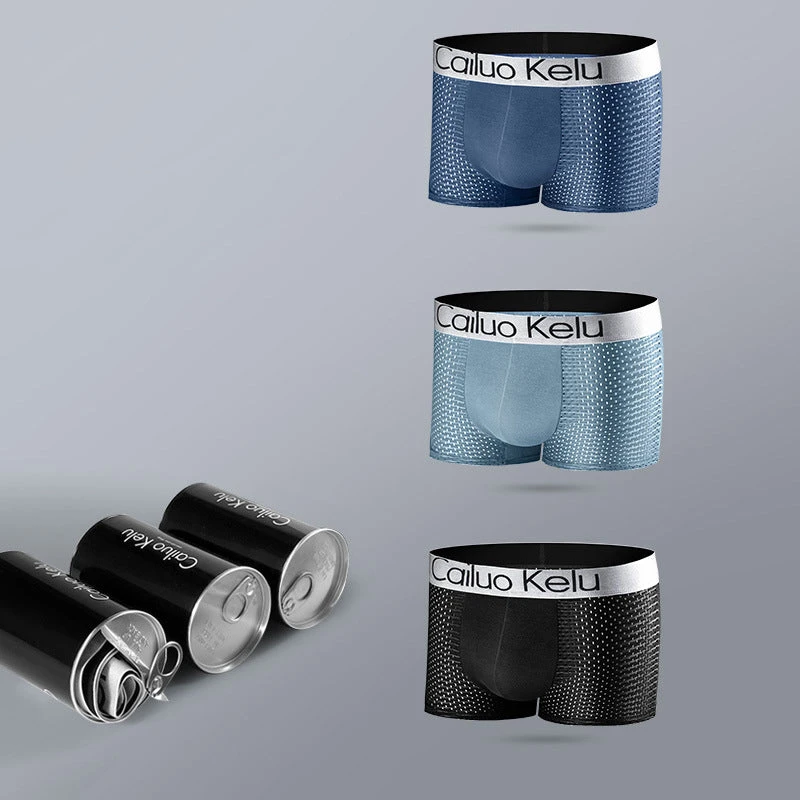 3 Pcs Men's Mesh Breathable Ice Silk Boxer Briefs(3 Pcs Mens Mesh Breathable Ice Silk Boxer Briefs) 20 3 Pcs Men's Mesh Breathable Ice Silk Boxer Briefs(3 Pcs Mens Mesh Breathable Ice Silk Boxer Briefs) - Image 20