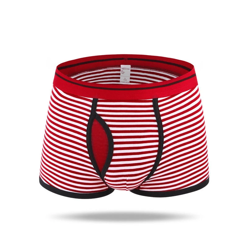 Men's Striped Cotton Sports Boxer Briefs(Mens Striped Cotton Sports Boxer Briefs) 18 Men's Striped Cotton Sports Boxer Briefs(Mens Striped Cotton Sports Boxer Briefs) - Image 18