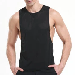 Mens Summer Mesh Breathable Fitness Tank Tops(Mens Summer Mesh Breathable Fitness Tank Tops)