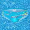 Men's Low-Rise Printed Casual Swim Brief(Mens Low Rise Printed Casual Swim Brief)