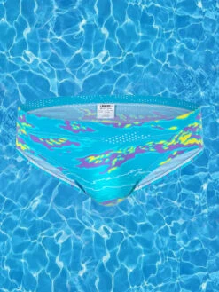 Men's Low-Rise Printed Casual Swim Brief(Mens Low Rise Printed Casual Swim Brief)