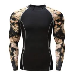 Mens Elastic Sport Training Quick Drying Printing Tops(Mens Elastic Sport Training Quick Drying Printing Tops) -Mr Saker 89efcfd0da9bb1e27982178d5f0847ed