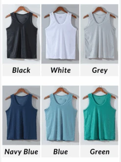 Men's Mesh Ice Silk Sleeveless Tank Top(Summer Cool Down Mens Tanks Shorts Set) -Mr Saker 8 f2013c65 47f6 469d a068 3ef86088ef96