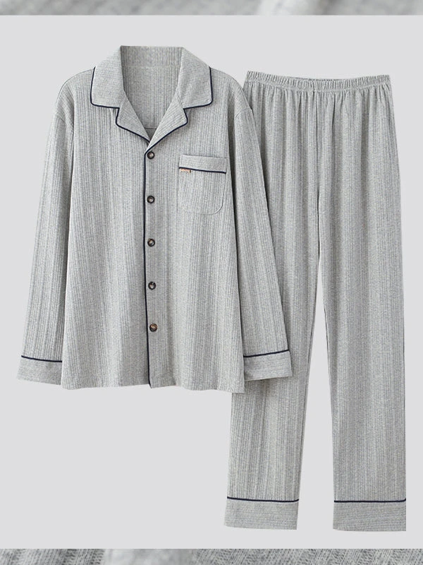 Men's Cotton Knit Classic Pajamas Set(Mens Cotton Knit Classic Pajamas Set) 11 Men's Cotton Knit Classic Pajamas Set(Mens Cotton Knit Classic Pajamas Set) - Image 11