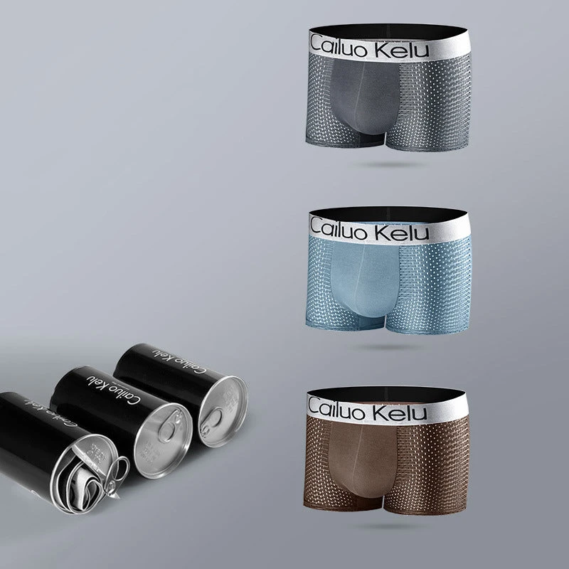 3 Pcs Men's Mesh Breathable Ice Silk Boxer Briefs(3 Pcs Mens Mesh Breathable Ice Silk Boxer Briefs) 18 3 Pcs Men's Mesh Breathable Ice Silk Boxer Briefs(3 Pcs Mens Mesh Breathable Ice Silk Boxer Briefs) - Image 18