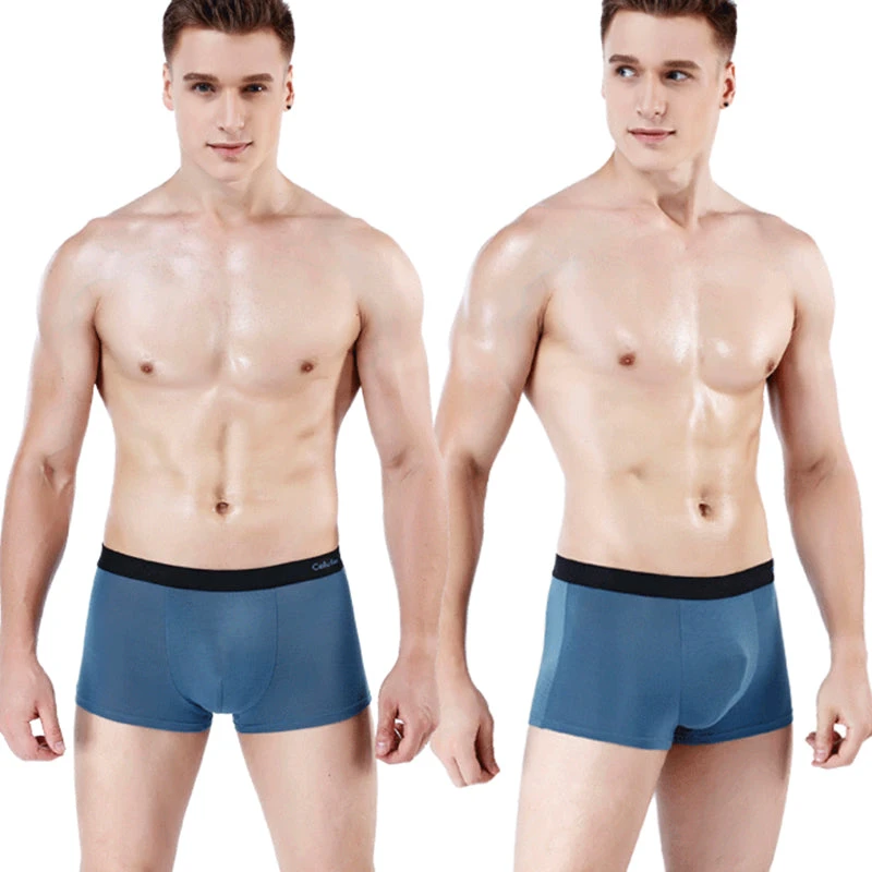 Mens Modal Breathable Solid Boxer Briefs(Mens Modal Breathable Solid Boxer Briefs) 2 Mens Modal Breathable Solid Boxer Briefs(Mens Modal Breathable Solid Boxer Briefs) - Image 2