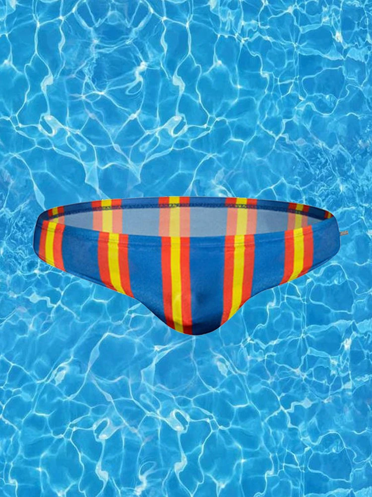 Men Casual Stripe Quick Drying Swim Briefs(Men Casual Stripe Quick Drying Swim Briefs) 1 Men Casual Stripe Quick Drying Swim Briefs(Men Casual Stripe Quick Drying Swim Briefs)