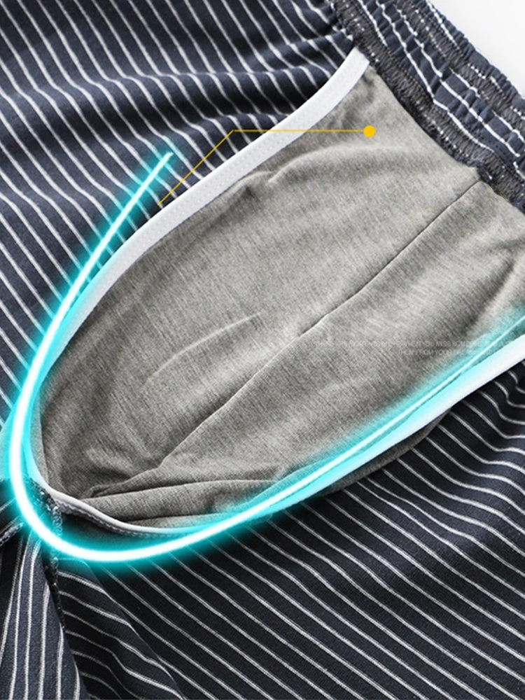 Men's Striped Thin Breathable Comfortable Trunks(Mens Striped Thin Breathable Comfortable Trunks Mrsaker) 2 Men's Striped Thin Breathable Comfortable Trunks(Mens Striped Thin Breathable Comfortable Trunks Mrsaker) - Image 2