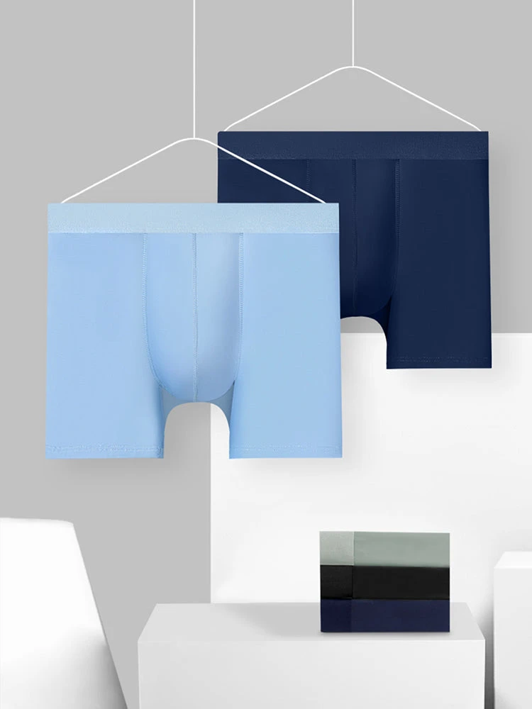 3 Pcs Breathable Sports Boxers Briefs(Ice Silk Breathable Sports Boxers Briefs Mrsaker) 12 3 Pcs Breathable Sports Boxers Briefs(Ice Silk Breathable Sports Boxers Briefs Mrsaker) - Image 12