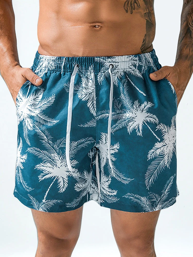 Mens Quick Drying Floral Printed Beach Board Shorts(Mens Quick Drying Floral Printed Beach Board Shorts) 4 Mens Quick Drying Floral Printed Beach Board Shorts(Mens Quick Drying Floral Printed Beach Board Shorts) - Image 4