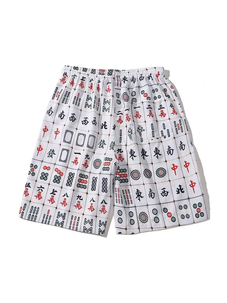 Men's Holiday Printing Elastic Waist Loose Beach Shorts(Mens Holiday Printing Elastic Waist Loose Beach Shorts) 6 Men's Holiday Printing Elastic Waist Loose Beach Shorts(Mens Holiday Printing Elastic Waist Loose Beach Shorts) - Image 6