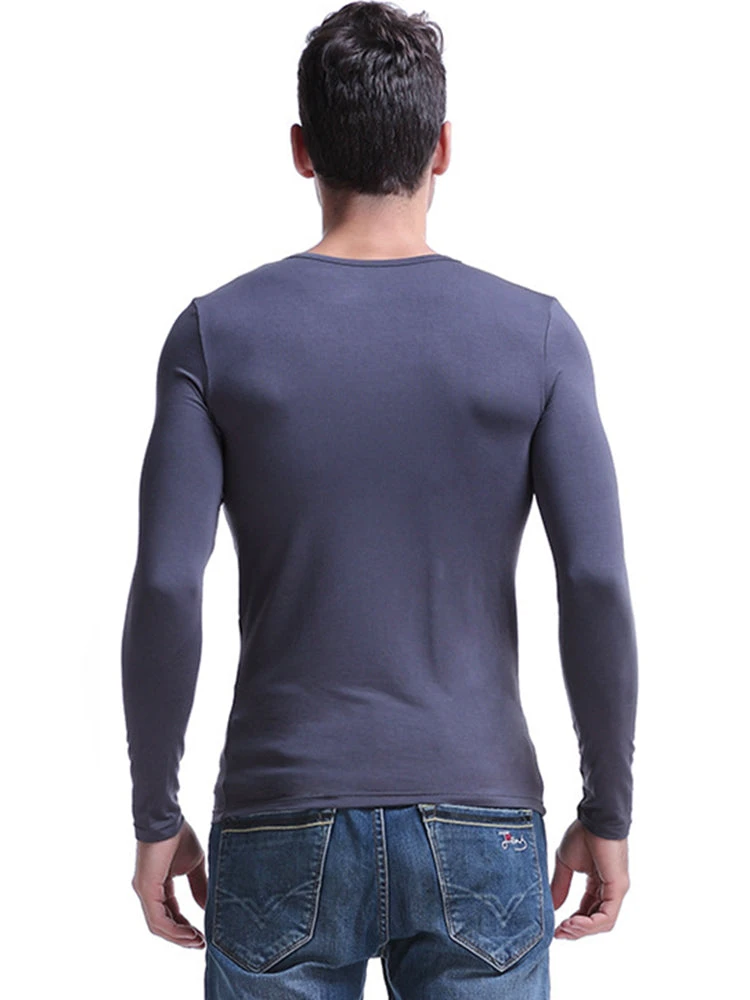 Mens Ultra Soft Low Cut V-Neck Thermal Shirt(Mens Ultra Soft Low Cut V Neck Thermal Shirt) 2 Mens Ultra Soft Low Cut V-Neck Thermal Shirt(Mens Ultra Soft Low Cut V Neck Thermal Shirt) - Image 2
