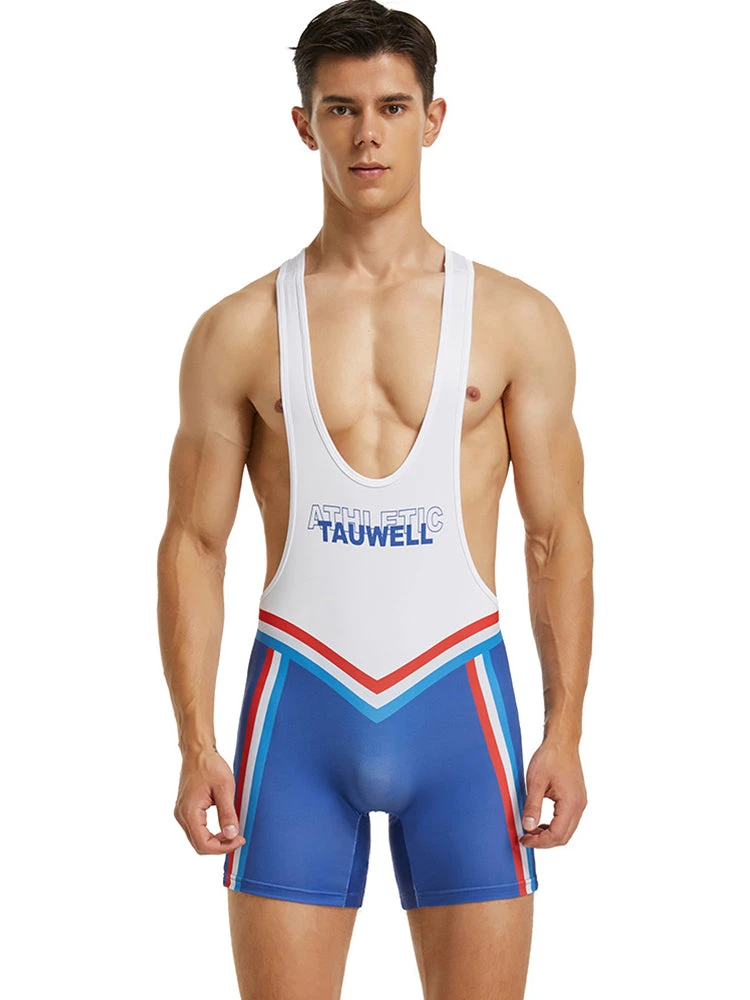 Men’s Fitness Wrestling Singlet Bodysuit(Swimming Wrestling One Piece Vest Men) 1 Men’s Fitness Wrestling Singlet Bodysuit(Swimming Wrestling One Piece Vest Men)