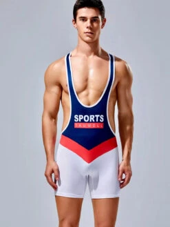 Men’s Vest Fitness Wrestling Singlet Bodysuit(Men S Vest Fitness Wrestling Singlet Bodysuit)