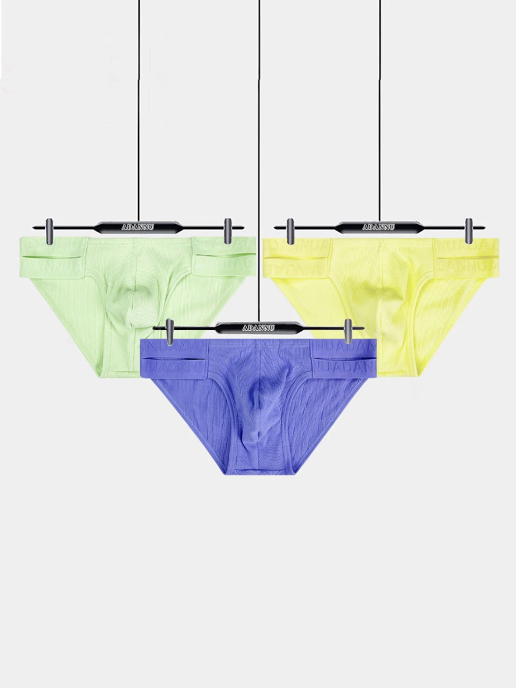 Pure Cotton Dual Waistband Sexy Sporty U-Pouch Men's Bikini(Pure Cotton Dual Waistband Sexy Sporty U Pouch Mens Bikini) 8 Pure Cotton Dual Waistband Sexy Sporty U-Pouch Men's Bikini(Pure Cotton Dual Waistband Sexy Sporty U Pouch Mens Bikini) - Image 8