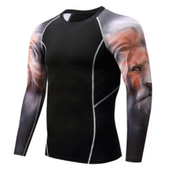 Mens Elastic Sport Training Quick Drying Printing Tops(Mens Elastic Sport Training Quick Drying Printing Tops) -Mr Saker 9c7029dfb9de31157fc6661c9b34d2e7