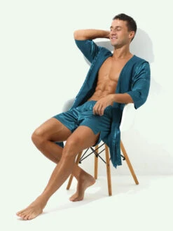 Couple Soft Tie Thin Bathrobe Pajamas(Couple Soft Tie Thin Bathrobe Pajamas Sets Mrsaker)