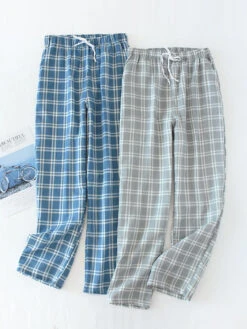 Men's Plaid Soft Cotton Pajama Pants(Mens Plaid Soft Cotton Pajama Pants) -Mr Saker 9ed7d22bf839b55690ff7d468e91041b
