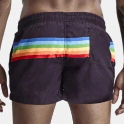 Men Colorblock Stripe Shorts Drawstring Shorts(Men Colorblock Stripe Shorts Drawstring Shorts) -Mr Saker 9eee6ba8049c114fa45fdcf15764da78