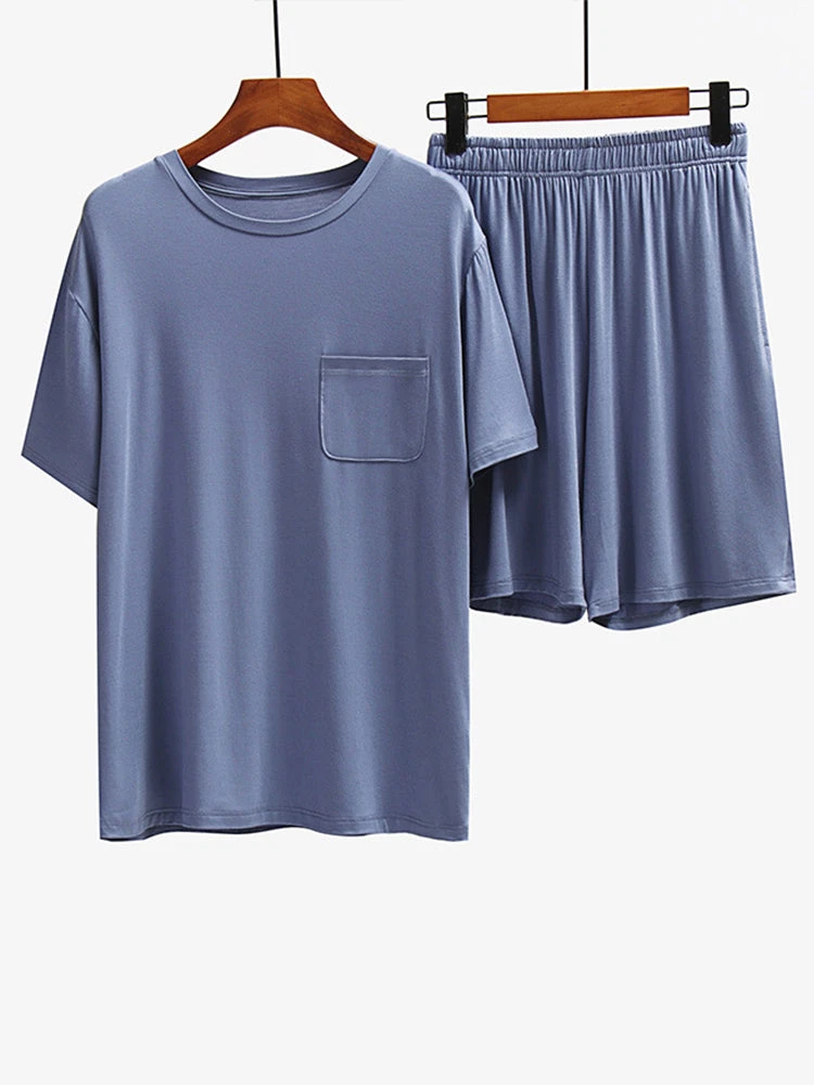 Men's Loungewear Modal Short PJ Set(Mens Loungewear Modal Short Pj Set) 10 Men's Loungewear Modal Short PJ Set(Mens Loungewear Modal Short Pj Set) - Image 10